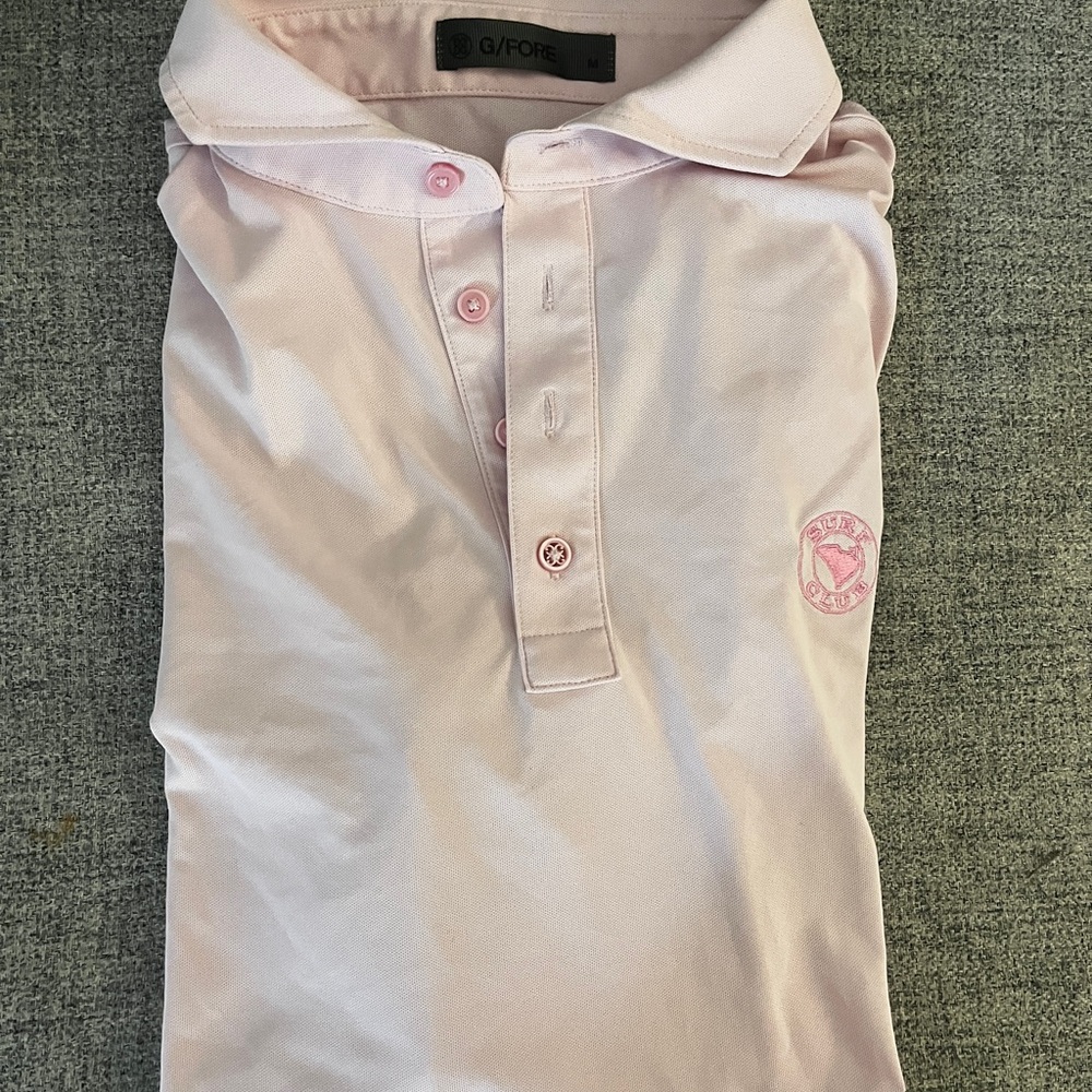 G/FORE Pink Polo  Shirt